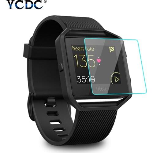 For Fitbit Blaze Smart Watch Fitbit Blaze 2.5D Tempered Glass 0.26mm Protective Anti-Scratch Transparent Film YCDC