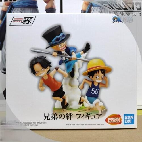 BANDAI Banpresto ONE PIECE Luffy Sabo Ace Brothers Bond Anime Figure
