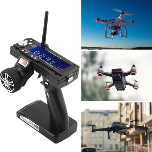 FS-GT3B 2.4G 3CH RC Boat Control Gun Transmitter /w TX Receiver For Most the Radio Control Models High Receiver Sensitivity