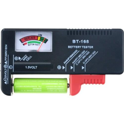 1PCS BT-168 AA AAA 9V 1.5V Batteries Universal Button Cell Battery Colour Coded Meter Indicate Volt Tester Checker BT168 Power