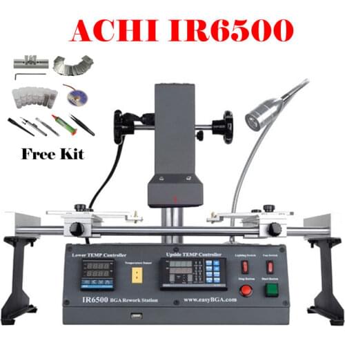 Achi ir 6500 v2 infrared bga soldering rework station kit for ps3 ps4 xbox chip pcb repairing usb port upgrade from ir6000