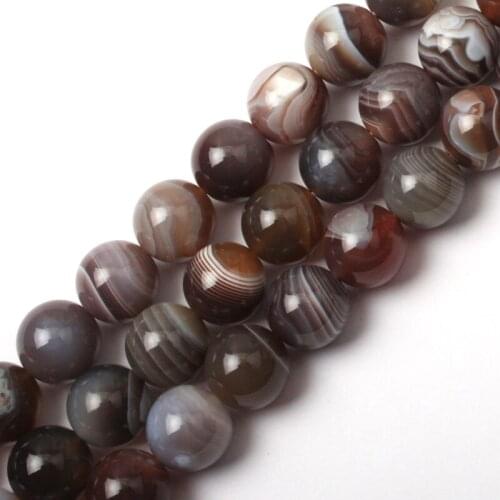 Round natural botswana agates/sardonyx beads natural stone beads DIY spacer beads for jewelry making strand 15" wholesale