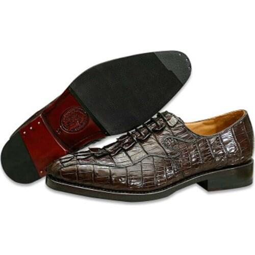 Tianxin new men leather soles wear-resisting crocodile Genuine crocodile leather men dress shoes
