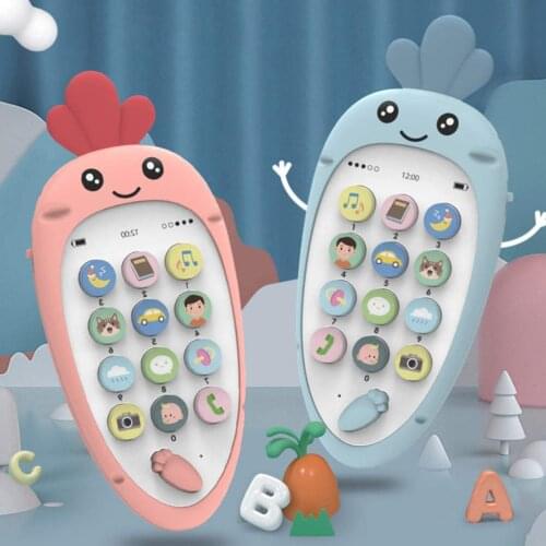 Baby Cell Phone Toy Kids Play Phone Bilingual Music Phone Music Educational Toy Gift for Kids Toddlers Toy for Boys and Girls