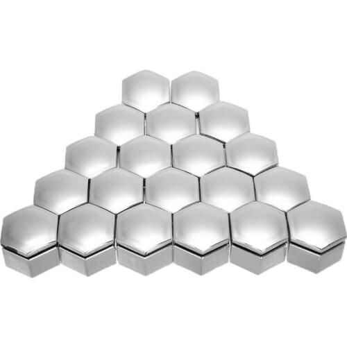 100% Brand New 20pcs 22MM Car Wheel HEX Nut Bolt Cap Cover+Removal Chrome Tool Universal Easy To Install
