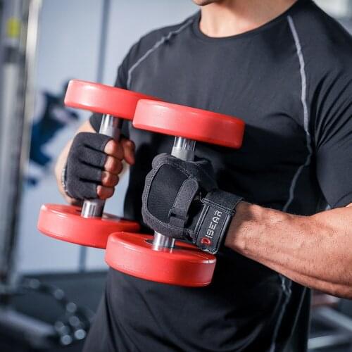 Weightlifting Training Gloves For Men Gym Equipment Dumbbell Horizontal Bar Breathable Non-slip Gymnastics Workout Gloves