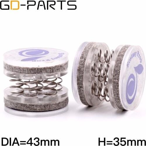 4PCS 43x35mm Plastic Isolation Feet Pads With Steel Spring For CD DVD Preamp LP Turntable Speaker DAC Amplifier
