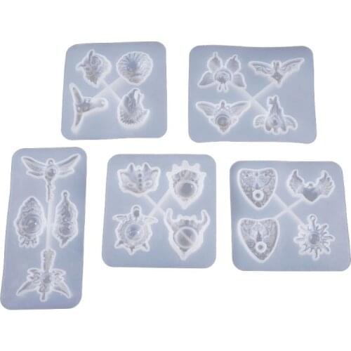 Resin Crystal Epoxy Mold Devils Eye Owl Semi-Three-dimensional Jewelry Mould