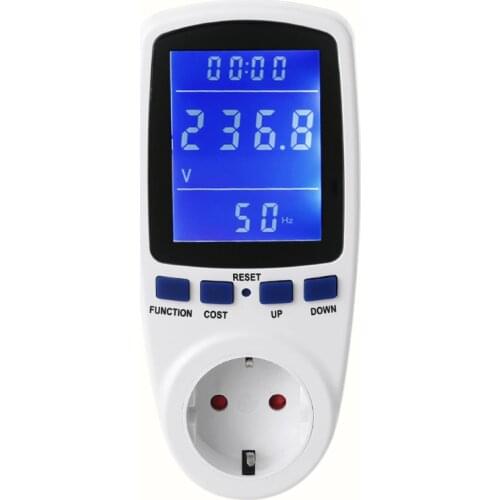 Portable Micro Electricity Usage Monitor Electrical Power Consumption Watt Meter Voltage Amp Tester Electricity Usage Overload P