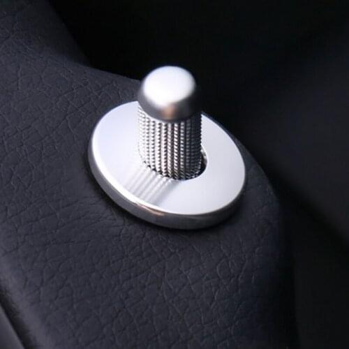 SBTMY 4pcs Chrome Accessories Door Lock Ring Trim For Mercedes Benz C Class W205/ E class W213/GLC Class Car Styling