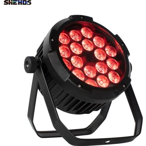 SHEHDS LED Flat Waterproof 54x3W / 18x18W /12W Par Light DMX Controller Party Dj Disco Bar Strobe Dimming Effect Projector