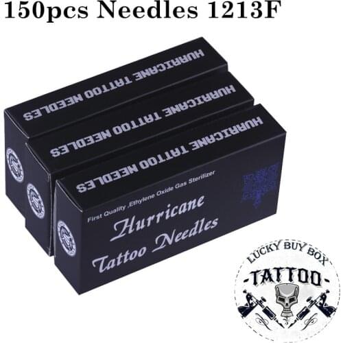 Sterile Tattoo Needles 150PCS 1213F Disposable Tattoo Needles 304 Medical Stainless Steel Hot Selling
