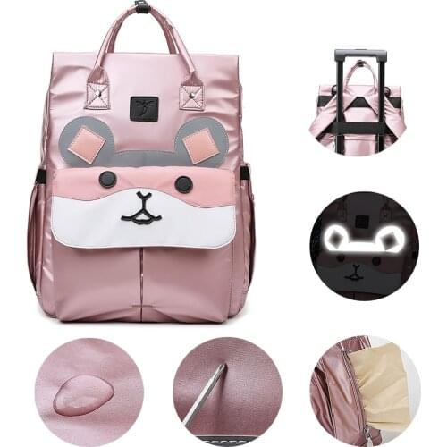 LEQUEEN Diaper Bag Organizer High Capacity Backpack Waterproof Luminous Mommy Bag Keep Warm Maternity Bag Mochila Maternidade