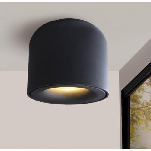 LED Tube Ceiling Lights Nordic Roof Lantern Living Room Aisle Balcony Restaurant COB Aluminium Ceiling Lamps Bedroom Lighting