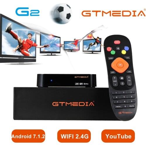 Gtmedia 4k Smart TV Box Android7.1.2 WiFi Brasil Google Play Youtub HD Media Player Set Top Box Network Player Remote Controller