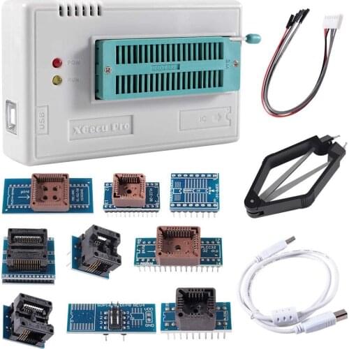 USB Universal Programmer TL866II Plus Programmer Flash Programmer for EEPROM Flash 8051 AVR MCU GAL PIC with 10 Adapter