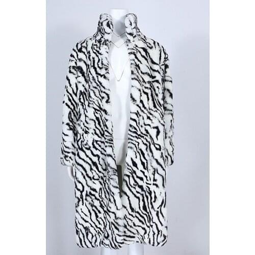 MENINA BONITA 2021 Fashion Long Natural Real Rex Rabbit Fur Coat Winter Jacket Women Outerwear Streetwear Thick Warm Korea Loose