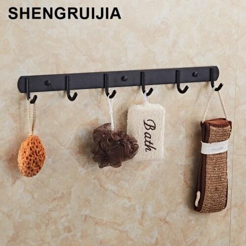 2018 newly European style dark bronze stainless steel robe hooks practical durable bathroom hook wall metal wall hook 3/ 4 / 5