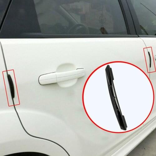 4pcs Car Sticker Door Edge Guards Trim Molding Protection Strip Scratch Protector Car Crash Barriers Collision Car Accessories