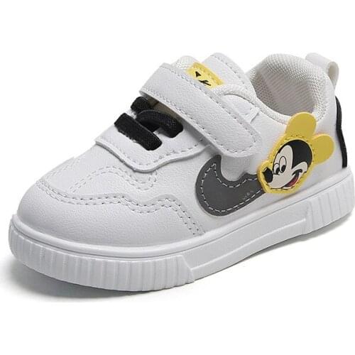 Disney Womens sports shoes Mickey mouse girls boys breathable fashion short non-slip soft Casual Shoes kids sneaker