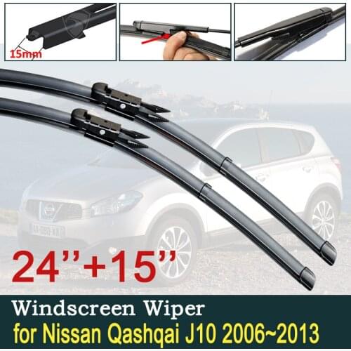 For Nissan Qashqai J10 2006 2007 20018 2009 2010 2011 2012 2013 Car Wiper Blades Windscreen Windshield Wipers Car Accessories