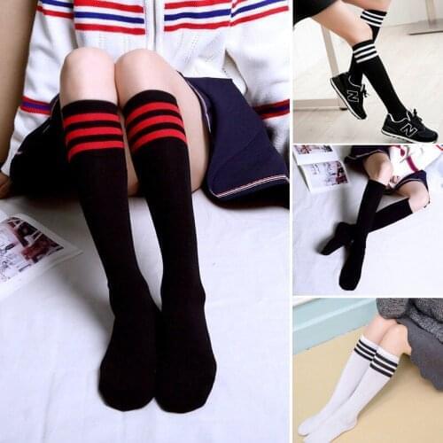 1 Pair Girls Student School Socks Fashion Stockings Casual Thigh High Over Knee High Socks Girls Womens Female Long Knee Sock