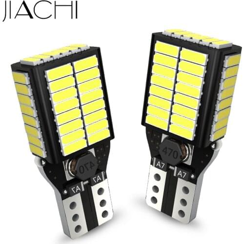 JIACHI 100PCS 921 912 W16W LED Bulbs Canbus Error Free T15 Car Reverse Lamp Auto Signal Light Parking Backup Lights White 12-24V
