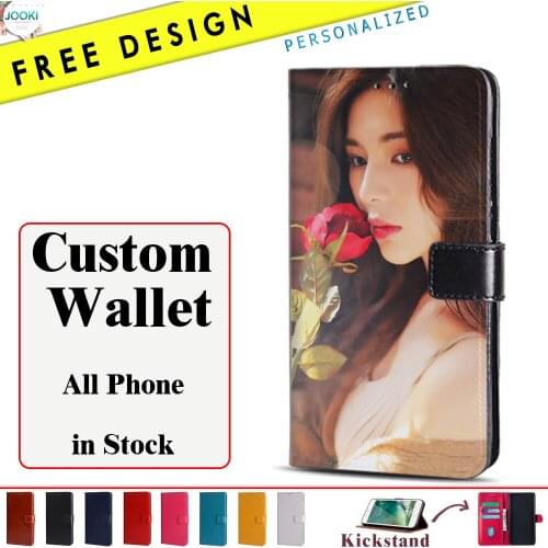 JOOKI Y7 2020 Custom Print Photo DIY Customize image Phone Case ForHuawei Enjoy 10 Leather Magnetic Flip Wallet Case Cover