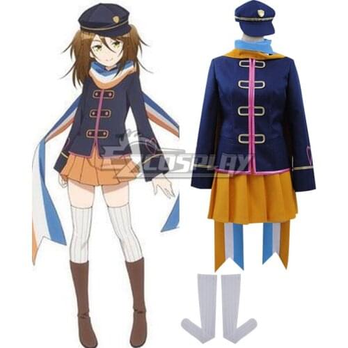 AntiMagic Academy The 35th Test Platoon Nikaido Mari Navy Yellow Cosplay Costume E001