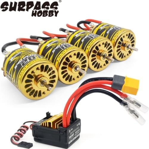 SURPASS HOBBY 540PLUS V2 11T 13T 16T 20T Brushed Motor 80A ESC for TRAXXAS Tamiya Kyosho TRAXXAS 1/10 1/12 RC Crawler Car Boat