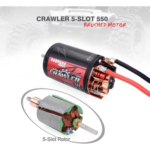 Upgraded Waterproof 5-Slot 550 10T 12T 16T 20T Brushed motor for tamiya Kyosho TRAXXAS Redcat WLtoys 1/10 RC Car Monster Truck