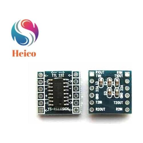 USB to TTL RS232 Converter Adaptor Module SP3232EEN Dual Channel Supports 3.3V 5V Level Conversion Module