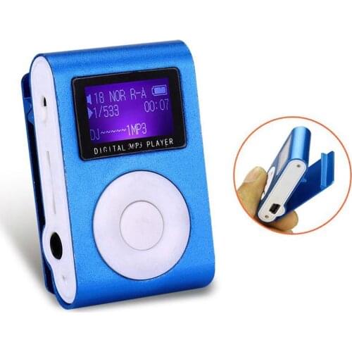 MP3 Player Small Size Portable Mini LCD Screen MP3 Player with Clip Music walkman Rechargeable MP3