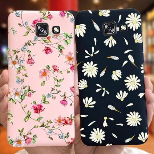 Soft Silicone Case For Samsung Galaxy A5 2016 2017 Cover Case Flower Feather Painted Phone Capas For Samsung A510F A520F Fundas