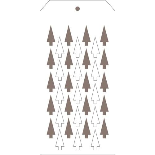 2021 New Label Tag Plastic Stencil For DIY Craft Making Tree Pattern Card Paper Scrapbooking No Metal Cutting Dies and Stamp Set
