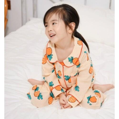 Girl Boys Pajamas Suits Kids Baby 2021 Sweet Spring Summer Nightclothes Nightgowns Sleepwear Pajamas Sets Children Clothing