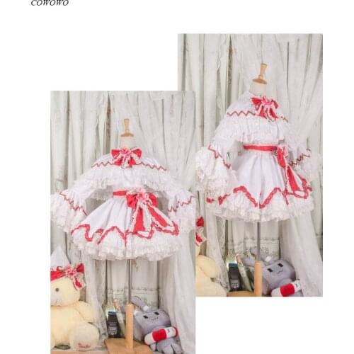 [Customized] Anime! Touhou Project Lilywhite Lolita Dress Elegant Uniform Cosplay Costume Halloween Party Outfit For Women NEW