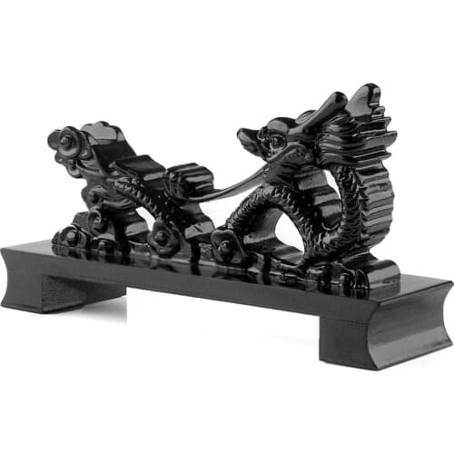 Dragon Shaped Item Holder Display Stand Black Desktop Durable Craft ABS Rack Gifts Delicate Home Decor Non Folding