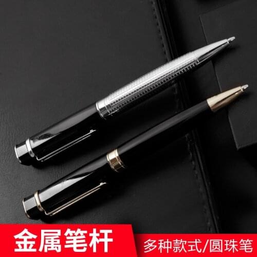 Luxury diamond Ballpoint Pens Rose gold pen Metal Ball Pens 0.7 mm black Ink School and Office Pen Stationery