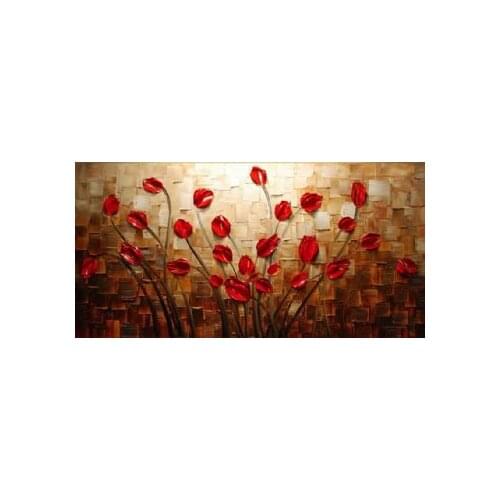 Hand Painted Canvas Oil Painting Apple Of My Eye II-Floral Oil Painting Wall Art-Modern Canvas Painting Home Decoration