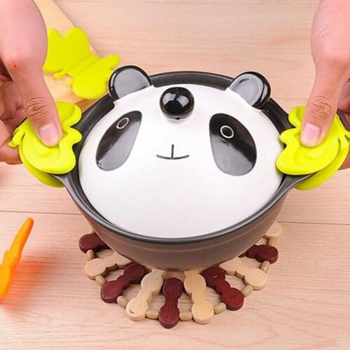 Cute Adorable Butterfly Silicone Anti-Scald Device Kitchen Tool Gadget Random Color