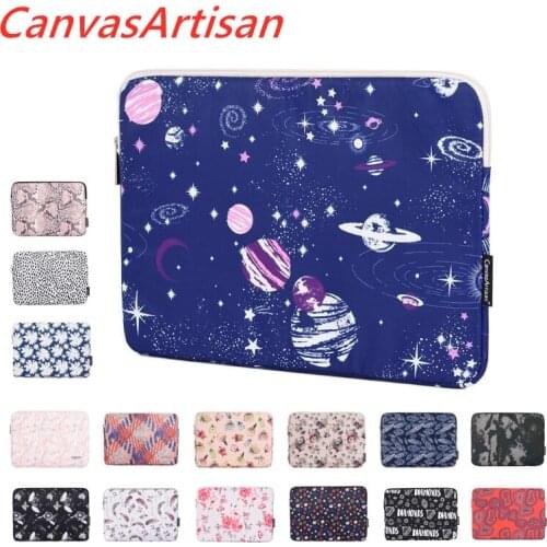 CanvasArtisan Brand Laptop Bag 11,12,13,14,15,15.6,Waterproof Lady Man Sleeve Case For Macbook Air Pro 13.3,15.4,Dropship V050
