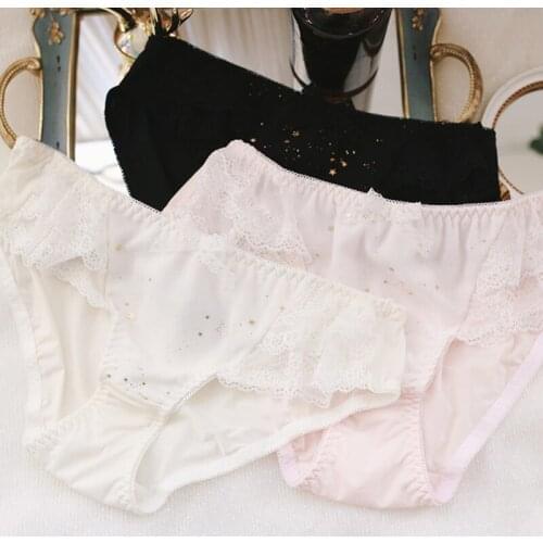 Womens Panties Sexy Lace Panties Seamless Cotton Breathable Panty Briefs Plus Size Girl Brand Underwear