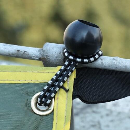 Outdoor Canopy Elastic Rope Tent Accessories Strapping Elastic Ball Rubber Band Tent Clamp Fixed Ball Clamp Elastic Binding Rope