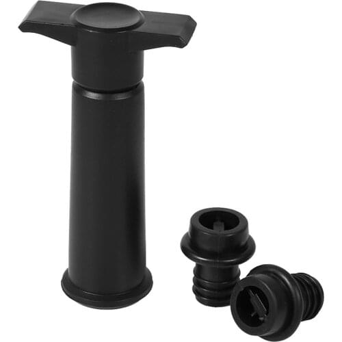 3 Pcs/Set Wine Bottle Vacum Sealer Plastic Wine Saver With 2 Vacuum Stopper Champagne Whisky Vacuum Plug Bar Tools