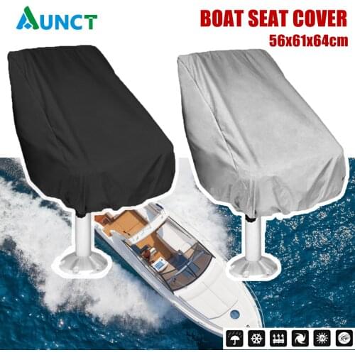 Waterproof Outdoor Foldable Boat Seat Cover Helmsman Protection Ship UV Resistant Yacht Captain Chair Elastic Closure Dust