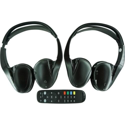 2 Headphones For Dodge JOURNEY (Journey SXT) (Grand Caravan) RAM (Town Country) VES UCONNECT DVD Entertainment With One Remot