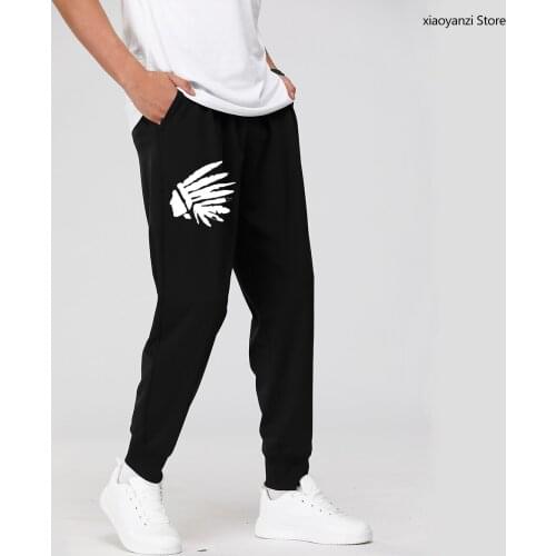 2021 Feathered head Indian Mens Men Sweatpants Fashion Unisex Sports Long Pants Boys Girls Fitness EU Size Trousers OU-440-92