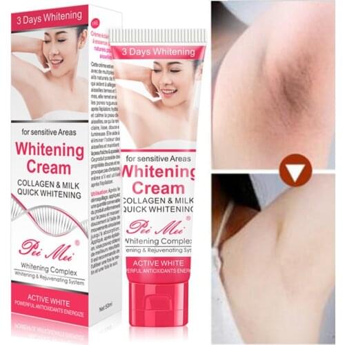 50ml Underarm Whitening Cream Body Armpit Whitening Cream Lotion Legs Knees Private Parts Whitening Cream Skin Care Cosmetic