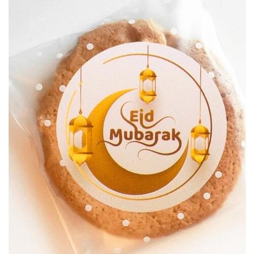 Ramadan Eid Stickers Eid Mubarak Gift Box Label Paper Bag Seal Sticker Ramadan Kareem Al-Fitr Decor Islamic Muslim Party Supplie